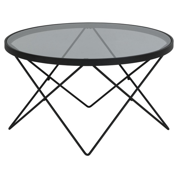 Stolik kawowy Cuxton czarny/dymiony - ACTONA